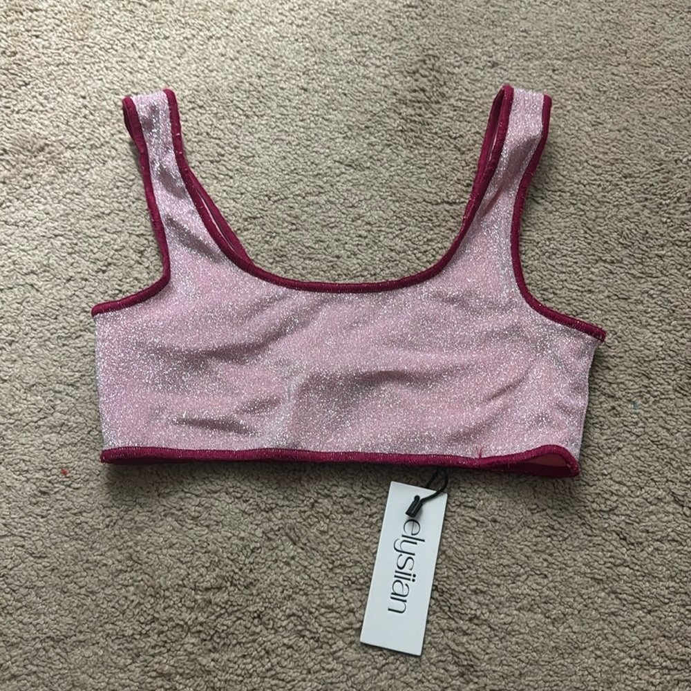 Scoop neck bikini top